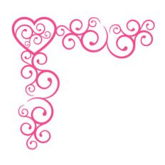 heart flourish corner