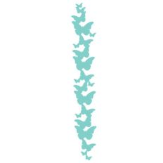 vertical butterfly border