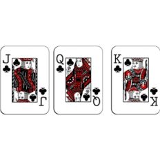 playing cards - clubs royalty