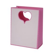 heart cut out bag