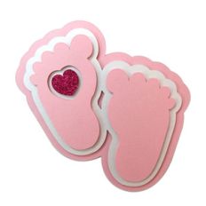 feet heart card
