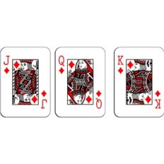 playing cards - diamonds royalty
