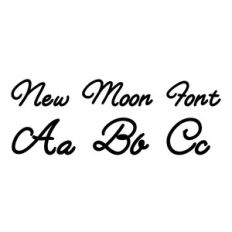 new moon font