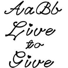 live to give font
