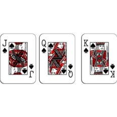 playing cards - spades royalty