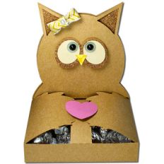 owl hug treat box
