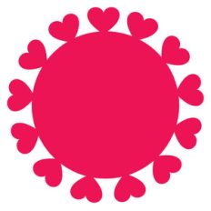 heart border circle