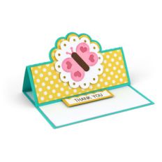 a2 easel card thank you butterfly