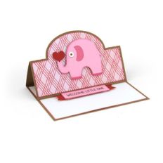 a2 easel card elephant
