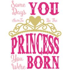 some days you have to be the princess
