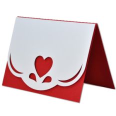 scalloped edge heart card
