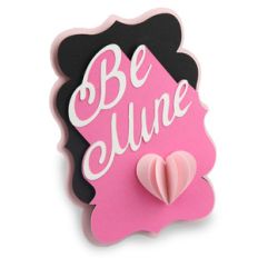 be mine valentine flat card