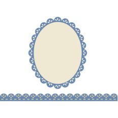 eyelet lace frame and border