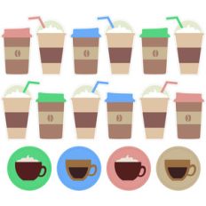 coffee date stickers