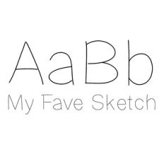 my fave sketch font