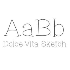 dolce vita sketch font
