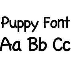 puppy font