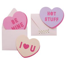 word heart cards and envelope