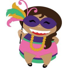 mardi gras hop - girl