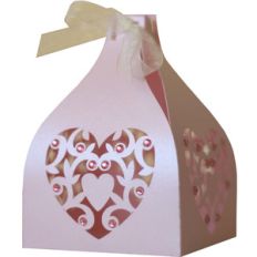 3d hearts favor box