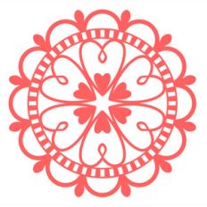 heart doily