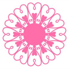 heart doily