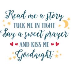 read story tuck tight sweet prayer kiss goodnight