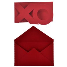 hugs and kisses xo card and envelope