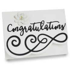 wedding congratulations double folded card