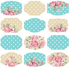 shabby chic stickers