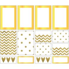  gold glitter stickers