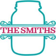 mason jar monogram