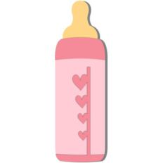 baby bottle card