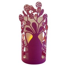 blooms and succulents lantern