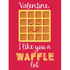 valentine waffle