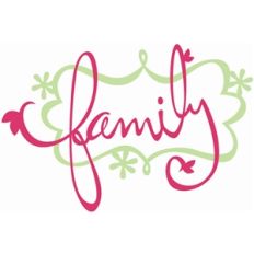 family with nameplate