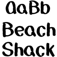 beach shack font