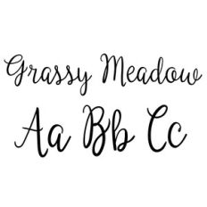 grassy meadow font