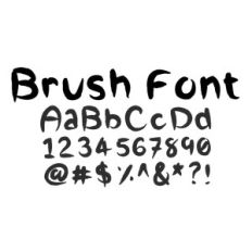 brush font