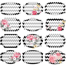 country chevron stickers