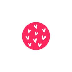 circle with hearts