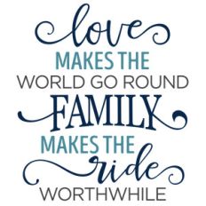 love makes the world go round family phrase