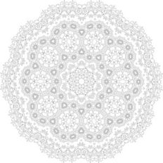mandala print and color
