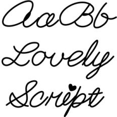 lovely script font