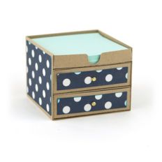 2 drawers notepad holder