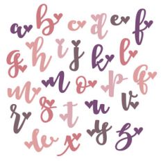 valentine monograms lowercase
