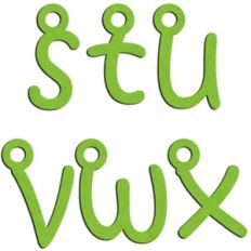charms s - x (lowercase)