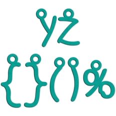 charms y - z (lowercase)