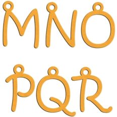 charms m - r (uppercase)