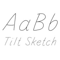 tilt sketch font
